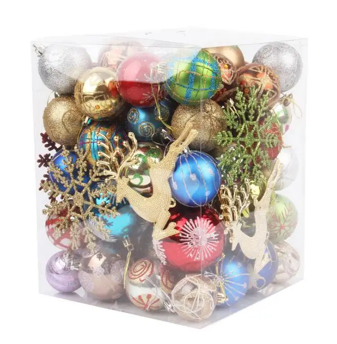 2020 nuevo producto decoración de Navidad 36 unids/set 6 cm, de plástico, bolas de Navidad