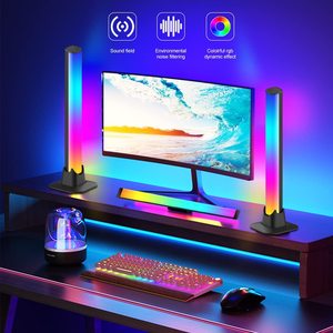 แถบไฟหลัง LED เปลี่ยนสีได้แถบไฟ LED ตามจังหวะดนตรีแถบไฟ LED RGB สำหรับตกแต่งจังหวะดนตรีแบบ USB