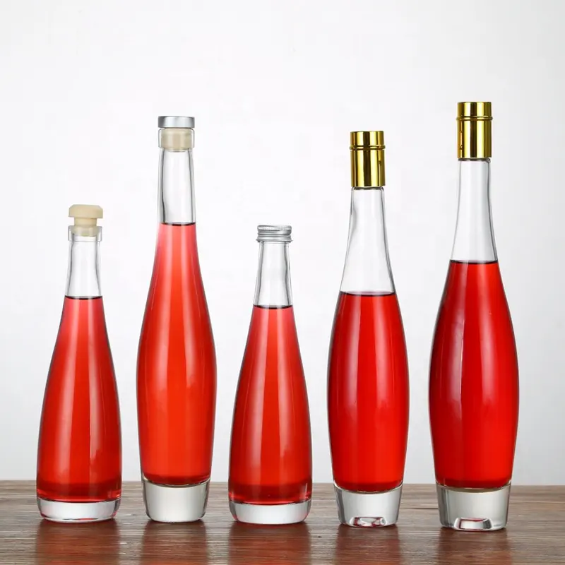 निर्माण अनुकूलित 500ml 750ml शराब कांच की बोतल शराब की बोतल के लिए शराब ब्रांडी वोदका व्हिस्की कांच की बोतल