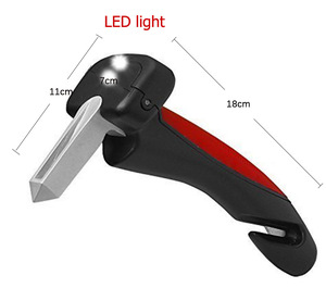 LED el feneri araba kolu ile yardımcı acil durum araç kiti yaşlı emniyet kemeri kesici ve cam kırıcı için araçlar için araba - Product Image 5