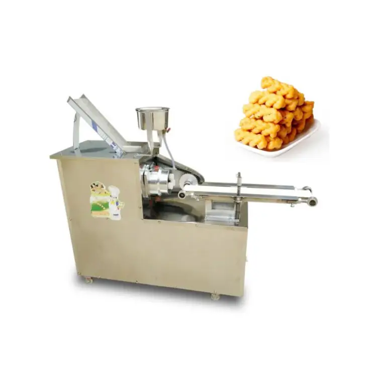 Máquina de corte de pasta de pulverización de aceite, máquina de corte de torsión de masa de pretzel suave