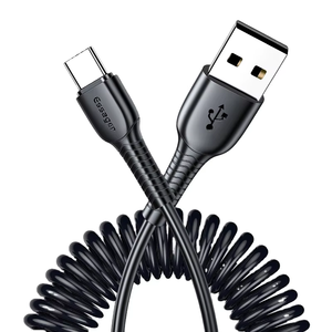 Xiaomi SamsungOne Plus急速充電Microusb USB-C USBC充電器Type-Cケーブルワイヤーコード用EssagerスプリングマイクロUSBタイプCケーブル