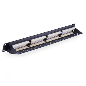Panel de conexión de red de 19 pulgadas 1u Cat5e, marco de distribución de datos, bastidor de cableado de red de 24 puertos, Panel de conexión de red Rj45 - Product Image 4