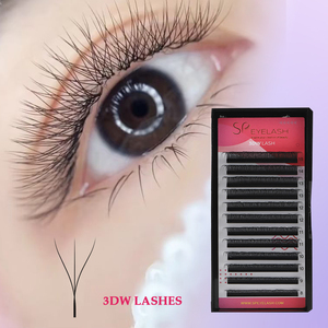 SP EYELASH L M C D Curl Korean Pbt Private Label Vendor Handmade Dark Matte YY 3D 4D 5D 6D W <strong>Lashes</strong> 0.07 Volume <strong>Lash</strong> Extension - Product Image 6