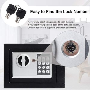Küçük kasa Mini güvenlik kasası kutuları çocuklar ev ofis için güvenli elektronik kilit kişisel kasa para kasası kasa - Product Image 6