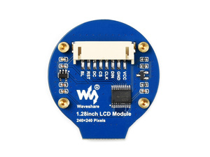 Waveshare Módulo de pantalla LCD redonda de 1,28 pulgadas con panel táctil, resolución 240*240, comunicación IPS, SPI e I2C - Product Image 4