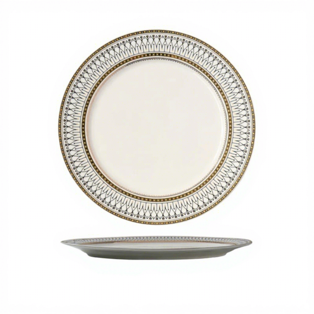 Assiette blanche de 10 pouces