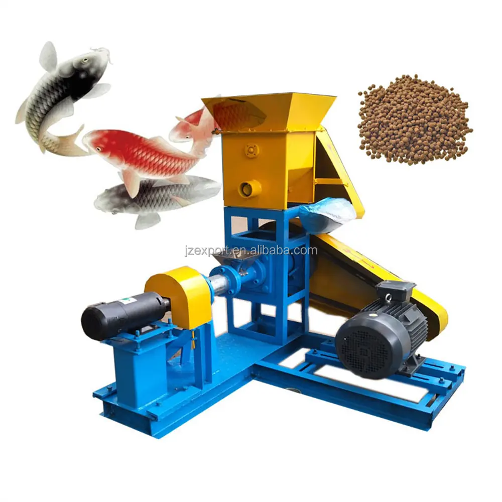 Ligne de production de granulés d'alimentation pour poissons flottants pour la fabrication de tilapia Animal de compagnie chat chien oiseau porcelets humide sec aliments soufflant moulin extrudeuse