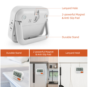 Intervallo di temporizzazione del tono chiave 99h-59min-59s timer magnetico per il conto alla rovescia per esterni semplice timer da cucina - Product Image 2