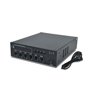 Miniamplificador de mesa activo, sistema Pa, USB, con dientes azules, compacto, con 2 entradas de micrófono