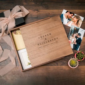 Bán buôn nắp trượt bằng gỗ bộ nhớ lưu trữ ảnh cưới tùy chỉnh khắc lớn quả óc chó đồ chơi lưu niệm gói quà tặng hộp gỗ - Product Image 1