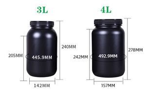 Özel LOGO renk 1.8 Gallon/2 Gallon/2.4 Gallon / 1Gallon HDPE plastik saklama kutusu kavanoz toz veya gıda depolama için - Product Image 3