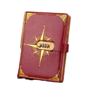 2024 nuevo libro de contraseñas cerradura retro A5 cuaderno grueso japonés y coreano simple estudiante escritura día Notebook personalización - Product Image 6