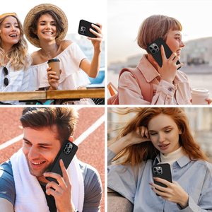 <span class=keywords><strong>3in1</strong></span>套装专为iPhone 14专业防震硅胶黑色手机外壳设计，带屏幕保护器 + 相机镜头保护器