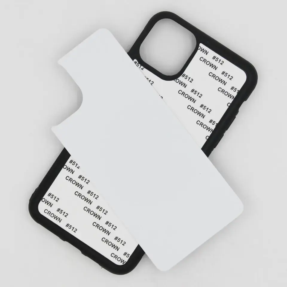 Capa de celular branco de subolmação 2d para iphone