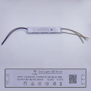 APPコントロールLEDドライバー2.4GリモートインテリジェントLEDトランス (20-40W)X2 (40-60W)X2調光可能な色変更可能なシャンデリア用