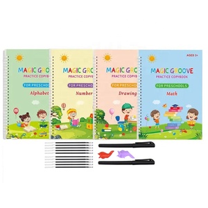 <strong>Customized</strong> Large Size Children's Groove Copybook Handwriting <strong>Notebook</strong> English Magic Practice Workbook with Logo <strong>Printing</strong> - Product Image 1