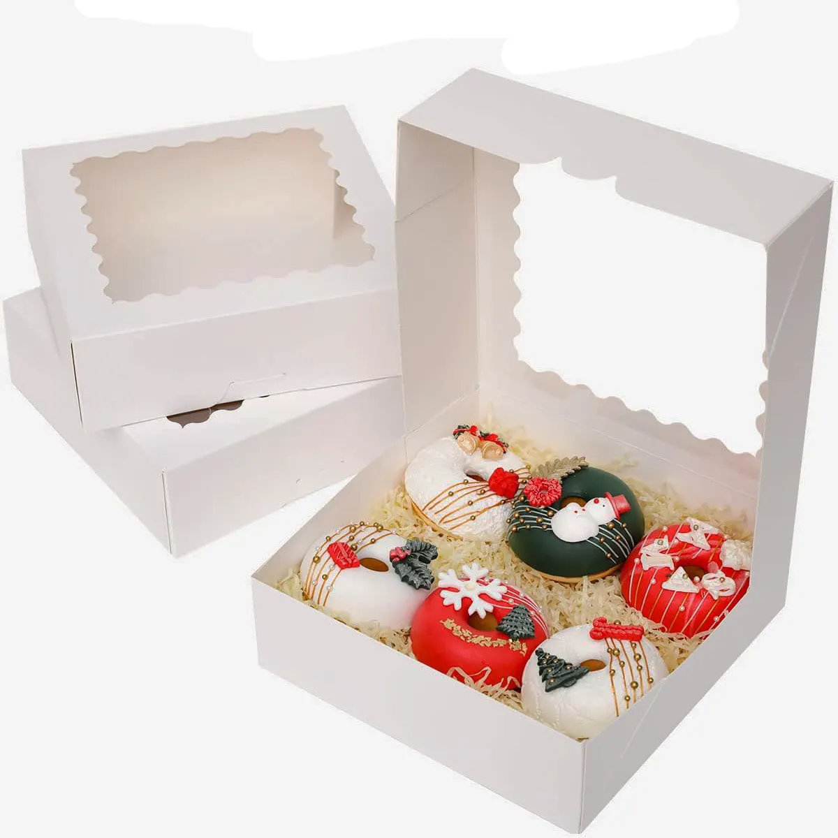 Fábrica atacado personalizado tamanho Chocolate feriado dobrável presente dando embalagem caixa para doces e bolos