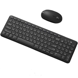 2.4Gワイヤレスキーボードとマウスセット人間工学に基づいたキーボードマルチメディアサイレントマウスコーム (ラップトップコンピューター用) - Product Image 1