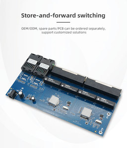 ギガビット2ファイバーポート8 LANポート逆POE PCBA SCコネクタ10/100Mイーサネットシンプレックス光ファイバー装置 - Product Image 3