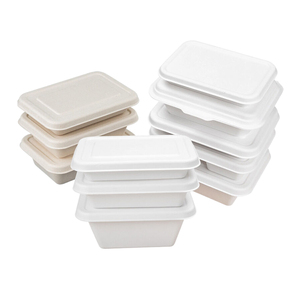 กล่องอาหารกลางวันสี่เหลี่ยมพร้อมฝาแบบย่อยสลายได้ - Product Image 6