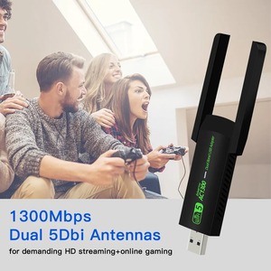 USB3.0双频1300Mbps无线适配器蓝牙4.2台式/笔记本电脑外部网卡接收器/发射器 - Product Image 5