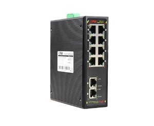 OEM/ODM POE工业以太网交换机，带8*10/100/1000M POE + 2*10/100/1000M上行端口室外Poe交换机 - Product Image 1