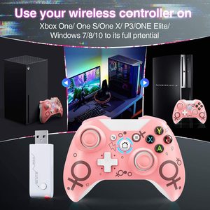 แผ่นเกมไร้สาย2.4G,จอยสติ๊ก Mando Manette สำหรับ Microsoft Xboxes One ตัวควบคุม Windows PC PS3 - Product Image 3