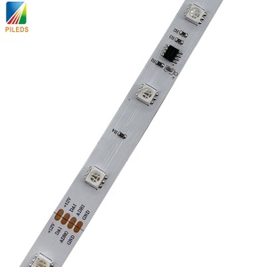 Tira de LED RGB direccionable DMX512 Ucs512C4 SMD5050 Pixe IP68 DC24V/12V potencia 5M grandes proyectos Ucs512C4 SMD5050 Pixe Dmx tira de LED