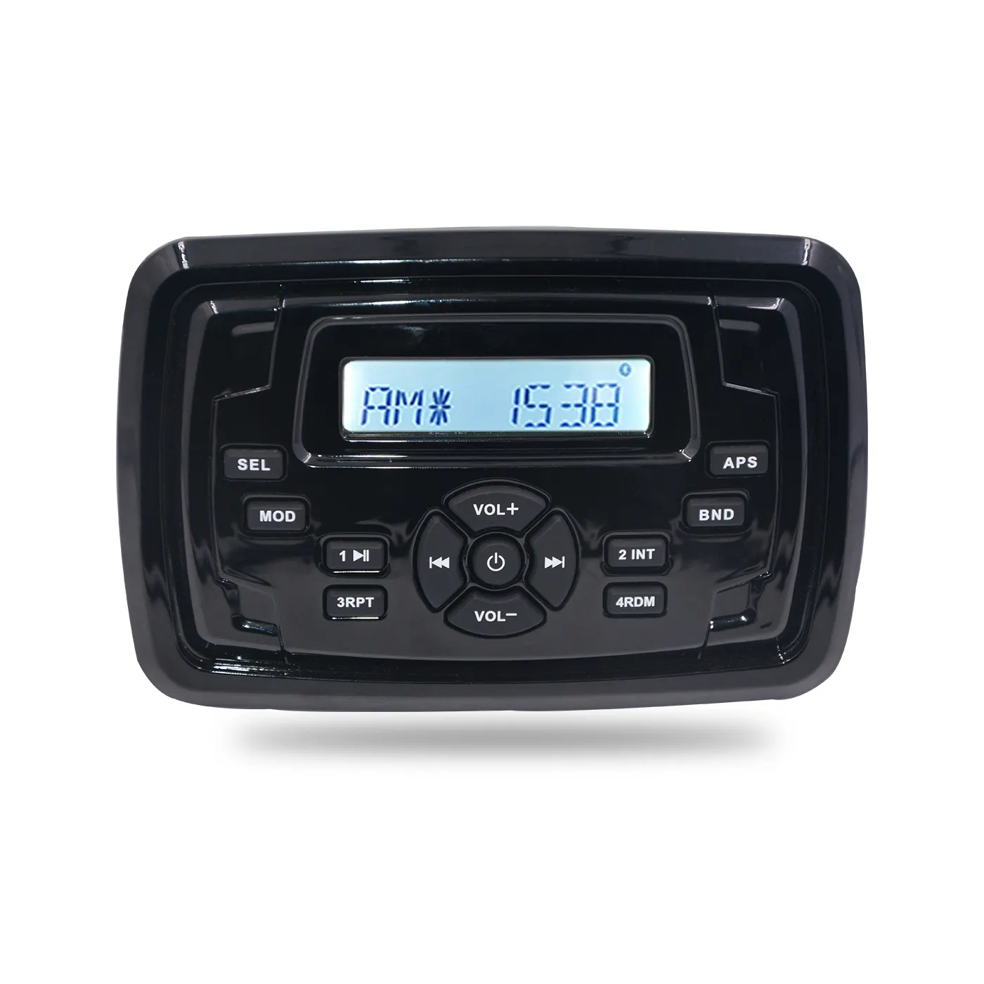 Mp3 player à prova d' água para atv utv, para motocicleta, barco, piscina, spa, bt, rádio marinho, lcd, H-8103