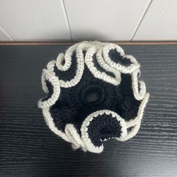 Black with white trim