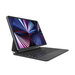 批发价格魔术键盘适用于12.9 iPad磁性连接软触摸聚氨酯盖自动连接7-RGB背光键盘 - Product Image 5