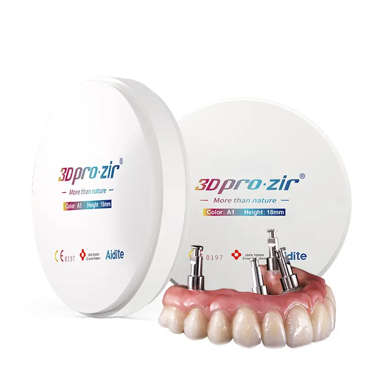 Aidite 3D pro multilayer zirconia blocks cad cam dental zirconia ceramic dental zirconia manufacturer