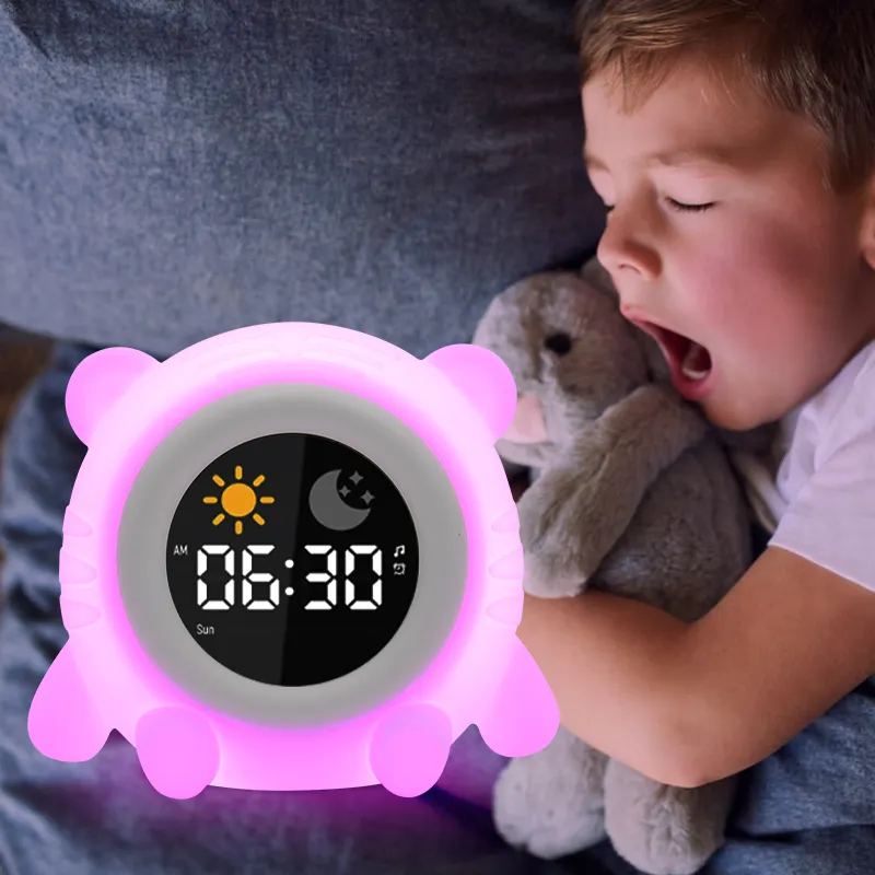 Умный цифровой будильник ночник Многофункциональный Детский Будильник с звуковой машиной