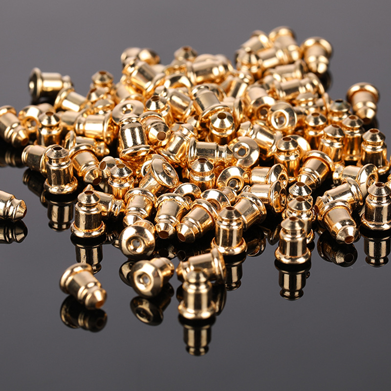 Bouchons d'oreilles en forme de balle en or 18 carats (5 000 par paquet)