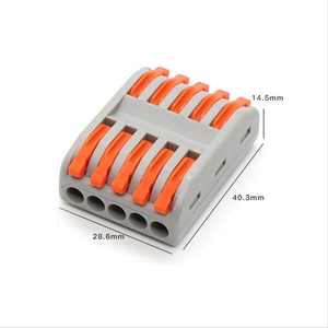 5针快速电线连接器通用紧凑型布线连接器推入导体端子块 - Product Image 3