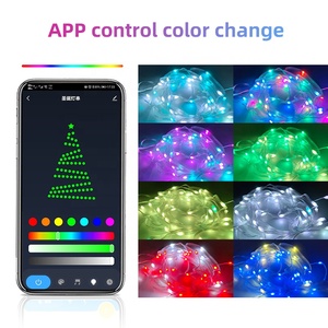 Tira de luces Led RGB con Control remoto por IR y aplicación inteligente, decoración de árbol de Navidad para exteriores, cambio de Color, 5m, 50Led - Product Image 3