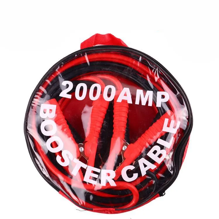 卸売ヘビーデューティー2000AMP4Mカーバッテリージャンプリードブースターケーブルカーバントラックオートブースターケーブル用ジャンパーケーブル