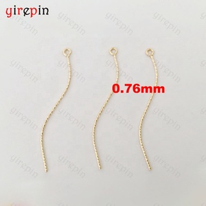 14K Vàng Đầy Đồ Trang Sức Vĩnh Viễn Phát Hiện Cong Lấp Lánh 9 Chân Mắt Kim Cho Tự Làm Bông Tai Mặt Dây Chuyền Làm - Product Image 6