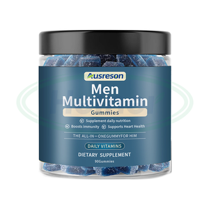 OEM Multi-Vitamines A, D, C, E, Biotine, Acide Folique Suppléments Multivitamines pour Hommes Gommes Multivitamines pour Hommes Vegan - Product Image 1