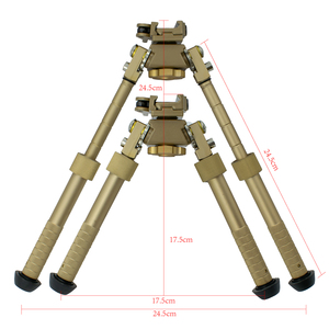 V8 360 Degrees Adjustable Precision QD <strong>Mount</strong> <strong>Bipod</strong> Aluminum Alloy Hunting Scope Bracket Tactical Tripod Accessories - Product Image 6