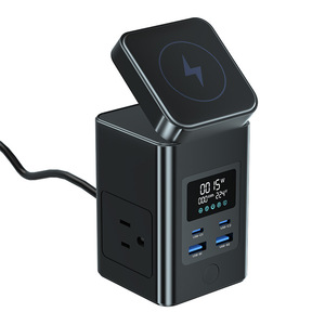 Adattatore da viaggio per stazione di ricarica desktop multifunzione USB con presa da 65W
