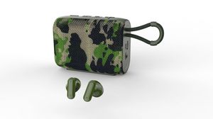 便携式低音炮TWS扬声器音响系统音响迷你TWS耳塞迷你扬声器 - Product Image 3