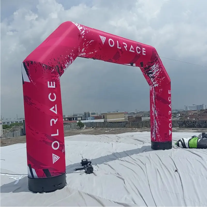 Hot Sale Aangepaste Outdoor Sportrace Sponsor Boog Inflatables Reclame Voor Start En Finish