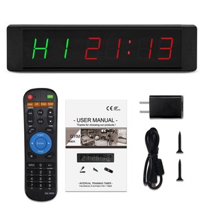 Impostazioni del programma personalizzate orologio con controllo remoto per conto alla rovescia con modalità di allenamento multiplo Timer per l'intervallo di Fitness in palestra digitale - Product Image 4