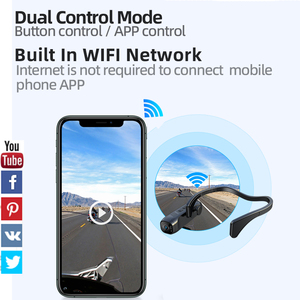 便宜的工厂价格Wifi头戴4k高清无线运动相机双按钮和应用控制方式 - Product Image 4