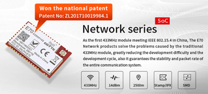 Ebyte-Módulo de comunicación inalámbrica CC1310 Smd Rf, ubicación del sensor Iot, 433Mhz, red en estrella, 200 nodos, - Product Image 6