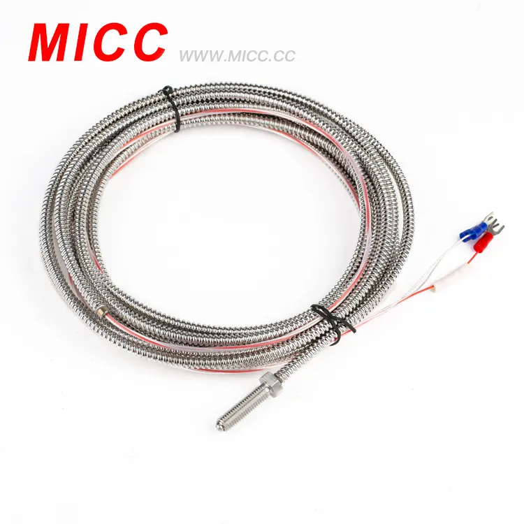 MICC M6 Sekrup Probe Thermocouple Type K dengan 2m Suhu Industri Kabel Sensor