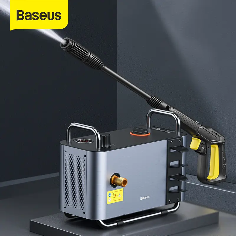 ماكينة غسيل السيارات من Baseus ، بخاصية ضبط الضغط ومضخة مياه للحدائق ، إكسسوارات غسيل السيارات