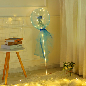 ชุดลูกโป่งโบโบโบโบดอกไม้บานเรืองแสง LED สำหรับงานหมั้นวันวาเลนไทน์ - Product Image 6